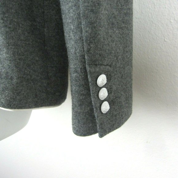 BANANA REPUBLIC Gray Italian Wool Blazer 6 Jacket - Picture 6 of 11